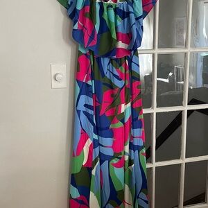 Sugarlips Colorful Abstract Maxi Dress